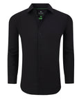 Men's Performance Stretch Solid Shirt Black