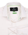 Slim Fit Performance Stretch Button-Up Shirt Plain Beige TB900