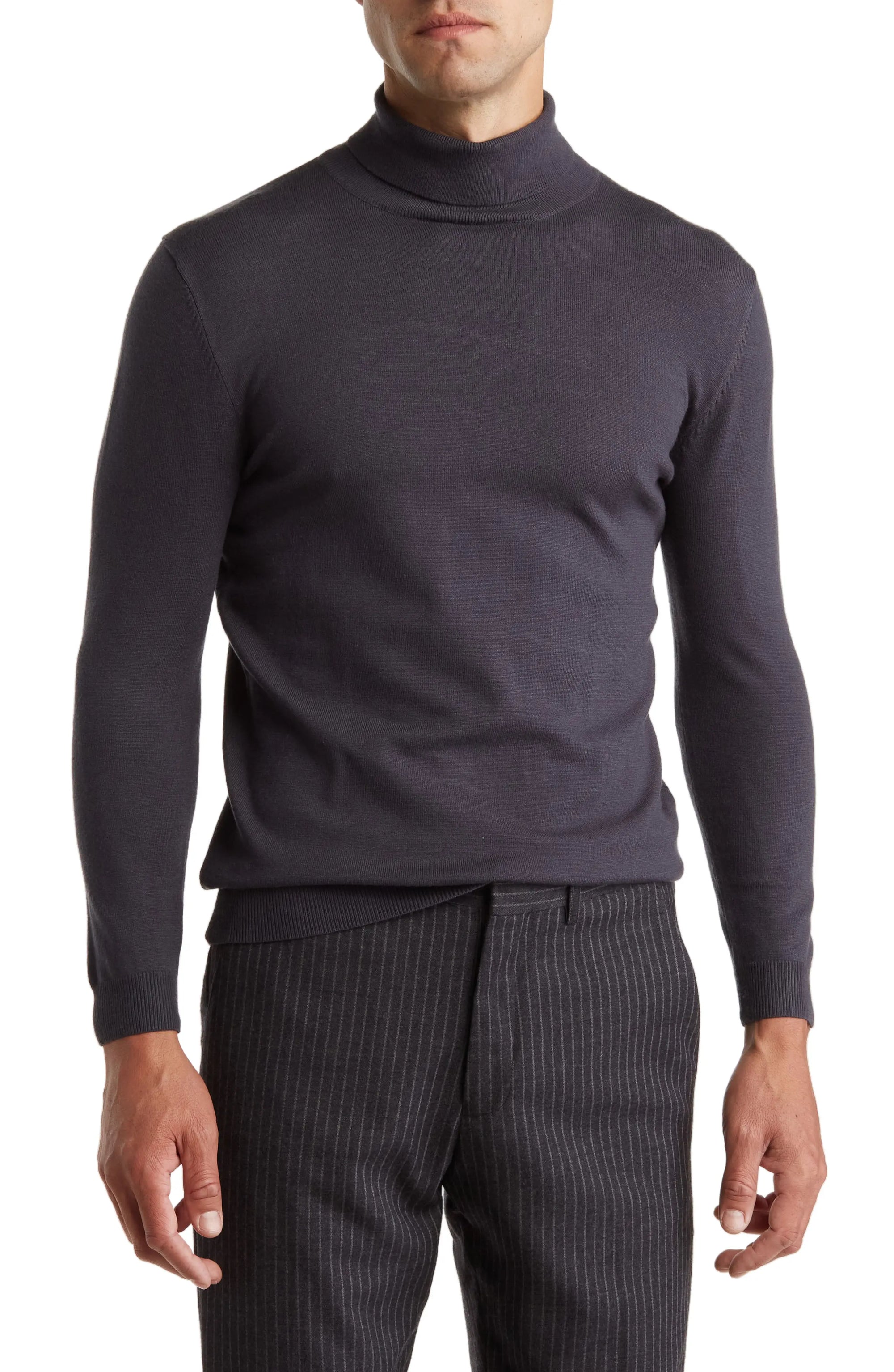 Performance Turtleneck Sweater Charcoal